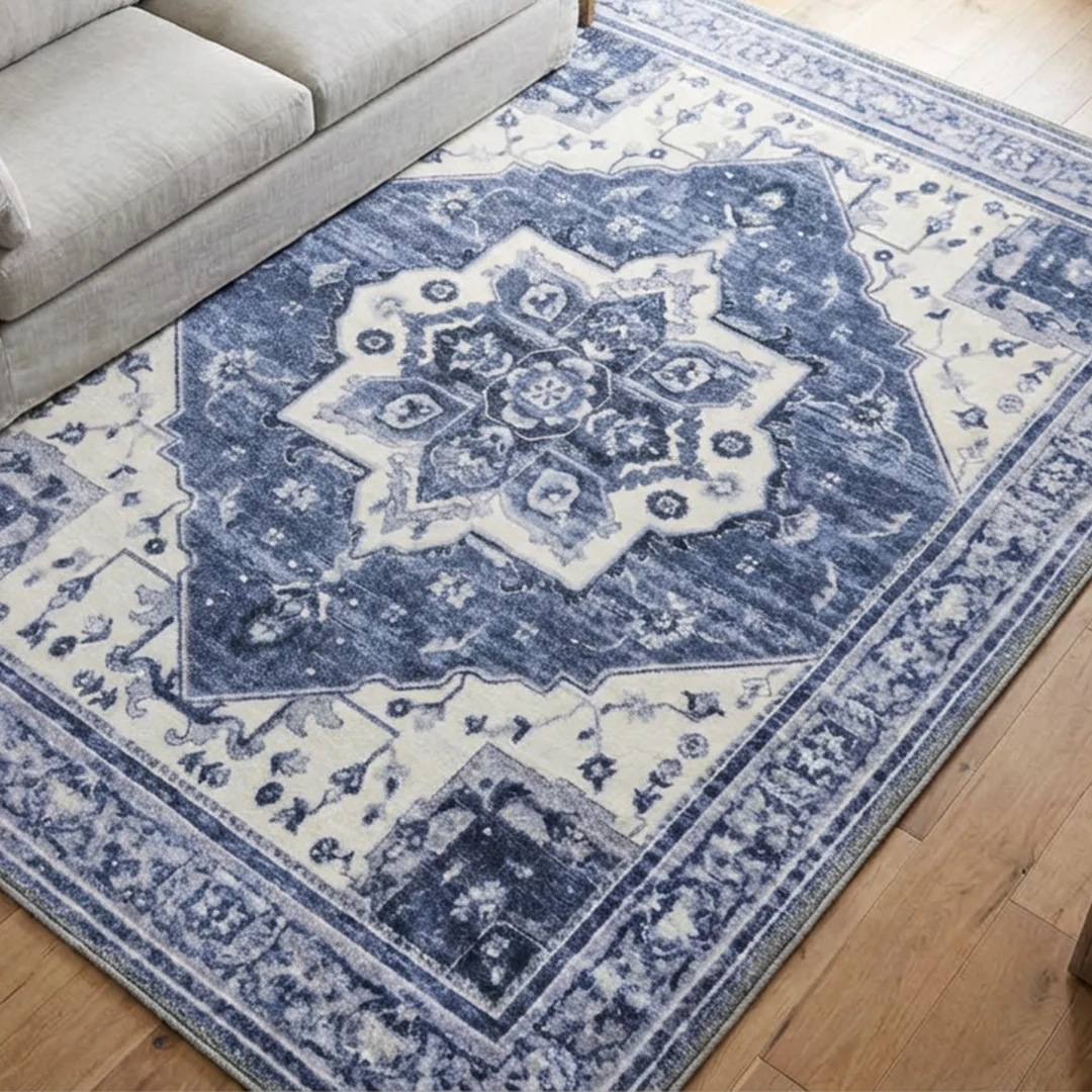 Muddy Carpet Admiral Washable Area Rug for Living Room and Bedroom