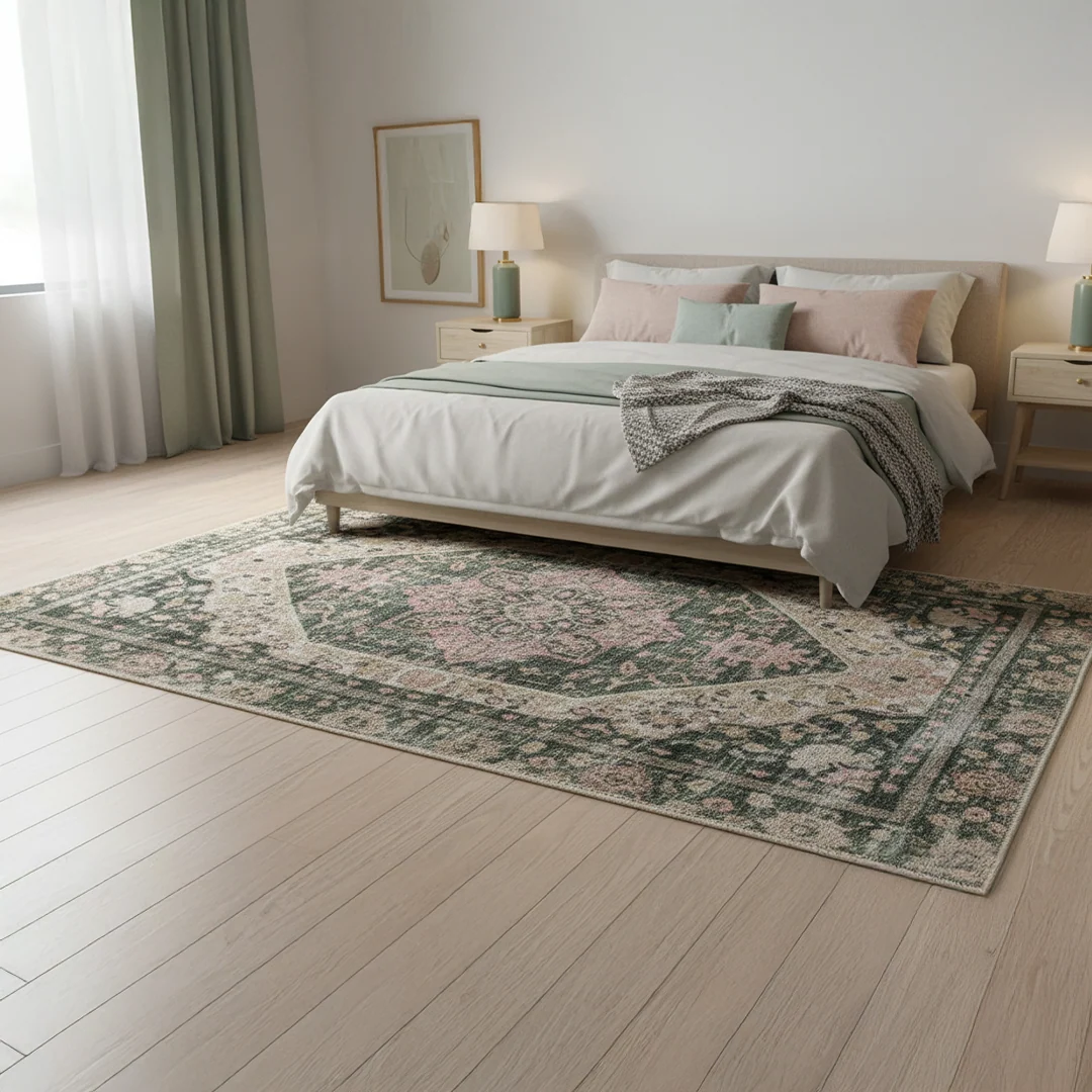 Waterproof Eden Washable Area Rug, Non Slip and Foldable