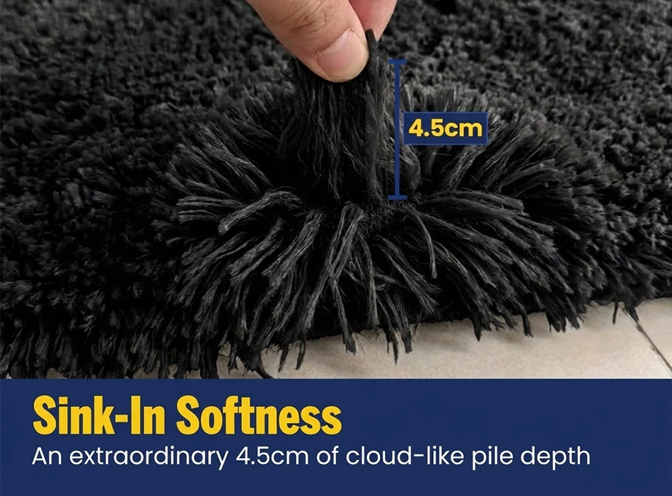 Muddy Mat® Juego de 2 alfombras de baño mullidas, alfombras de microfibra suaves y absorbentes, antideslizantes, de secado rápido y lavables a máquina para suelo, bañera, ducha e inodoro, 20"x30" + 20"x20" en forma de U
