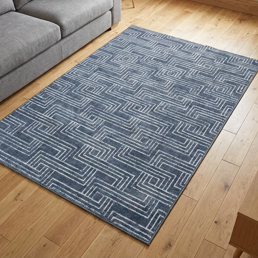 Alfombra plegable y lavable Cipher de Muddy Carpet, alfombra antideslizante para sala de estar y comedor