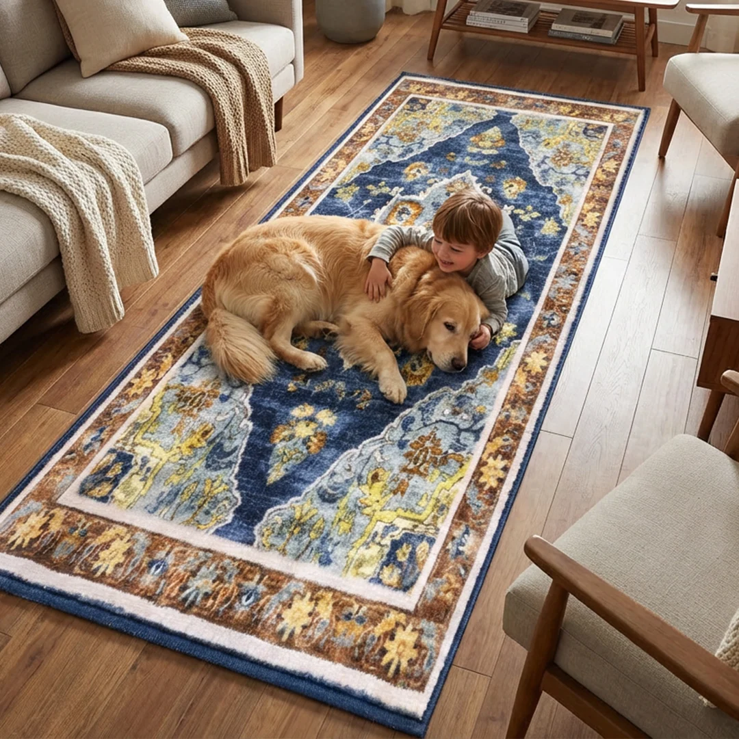 Alfombra lavable Muddy Carpet Mosaic, impermeable, antideslizante y apta para mascotas