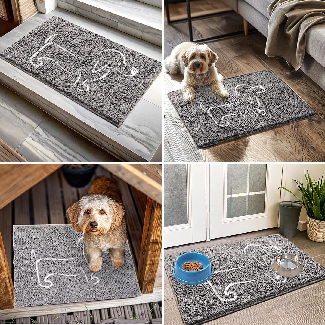 Embroidery Muddy Mat® Hot Dog Luxurious Floor Mat