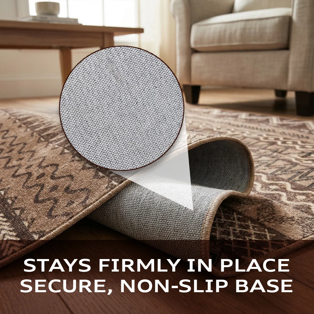 Nomad Pet Friendly Waterproof Foldable Area Rug by Muddy Carpet for Living Rooms and Bedrooms