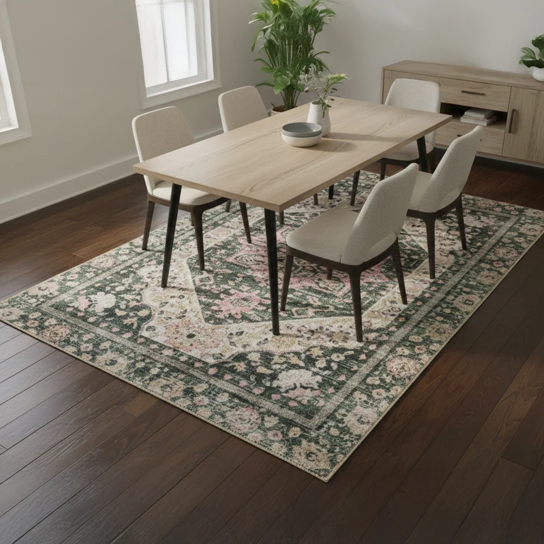 Waterproof Eden Washable Area Rug, Non Slip and Foldable