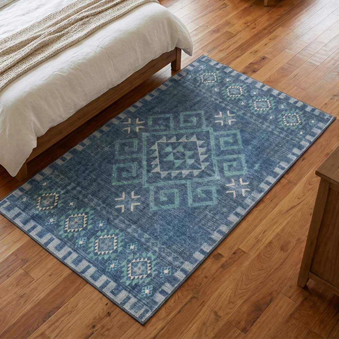 Alfombra lavable e impermeable Mesa de Muddy Carpet para sala de estar, dormitorio y comedor