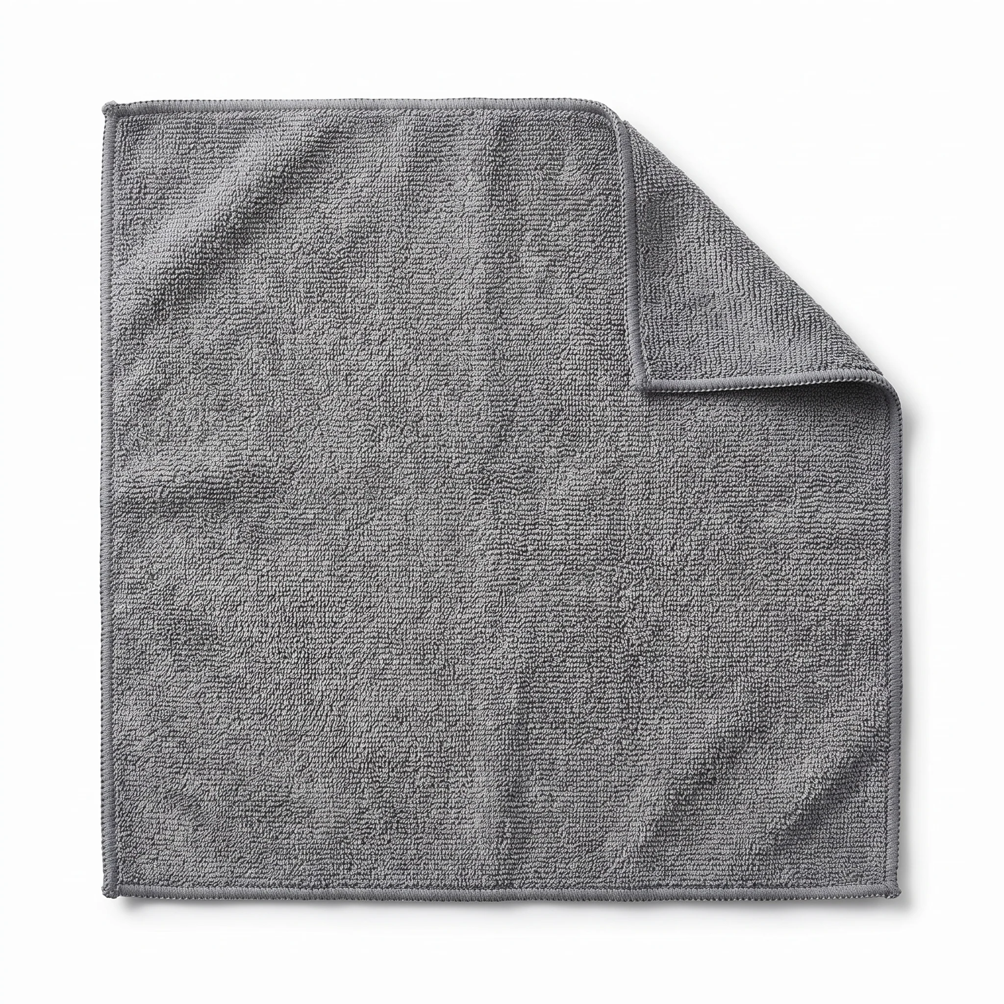 Muddy Mat® Kitchen Towels 3 Pack - Super Absorbent Microfiber Dish Cloths, Quick Dry Soft Cleaning Towels for Dishes, Counters and Spills, Machine Washable, Grey 11.8" x 11.8"