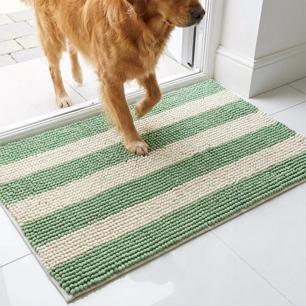 Muddy Mat® Horizontal Loop Chenille Dog Door Mat, Super Absorbent and Machine Washable