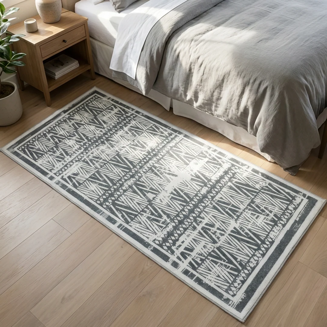 Muddy Carpet Zenith Washable Area Rug for Living Room and Bedroom