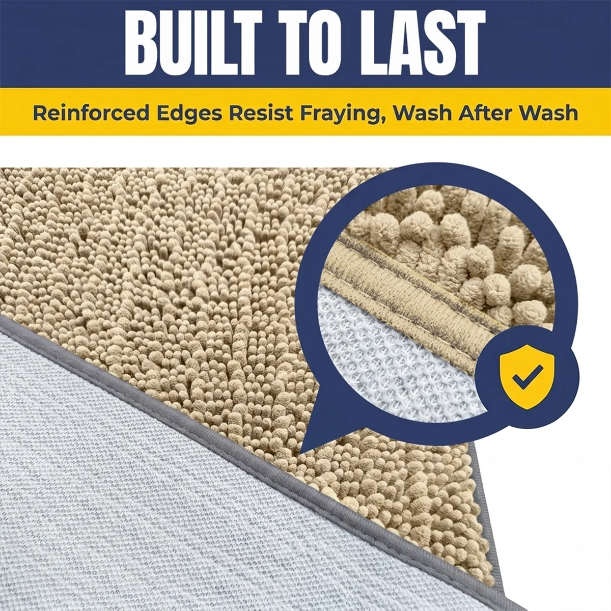 Muddy Mat® MudMax Dog Door Mat for Muddy Paws – Ultra Water Absorbing Mat Chenille Muddy Carpet® Soaks 5X Water, Microfiber Quick Dry, Slip Resistant Machine Washable Indoor Mat