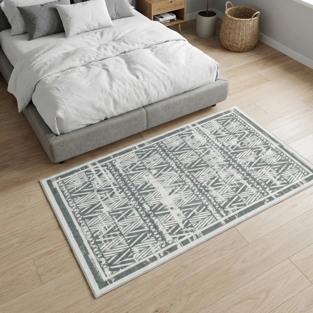 Muddy Carpet Zenith Washable Area Rug for Living Room and Bedroom