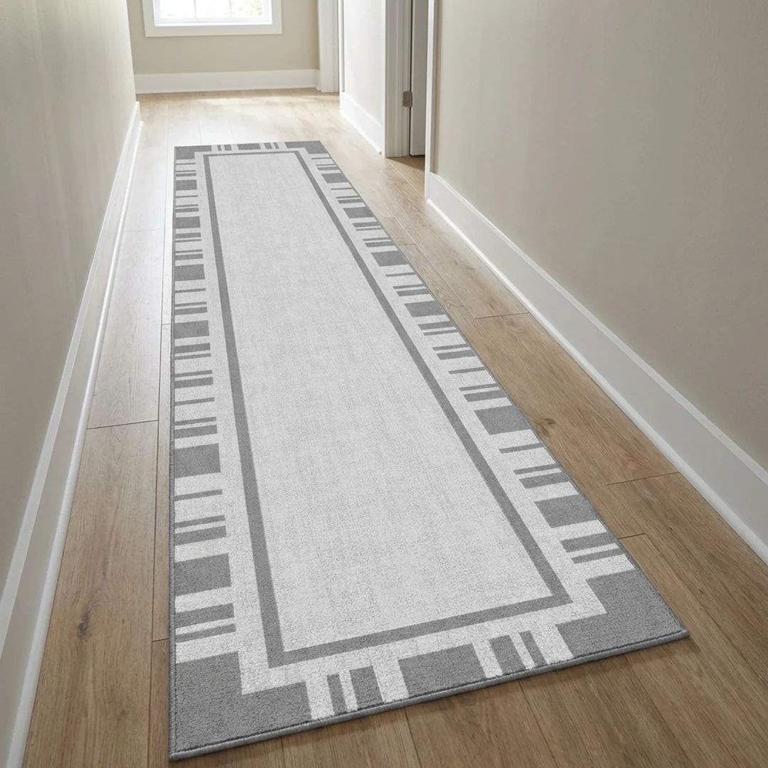 Muddy Carpet Trellis Washable Area Rug for Living Room and Dining Room