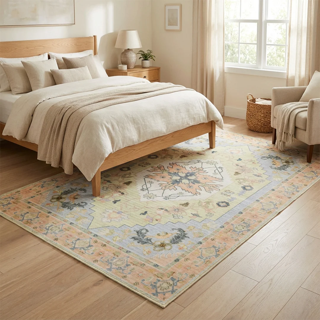 Alfombra lavable y antideslizante Sorrento de Muddy Carpet para sala de estar, dormitorio y comedor