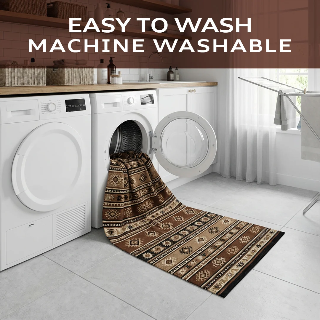 Nomad Pet Friendly Waterproof Foldable Area Rug by Muddy Carpet for Living Rooms and Bedrooms