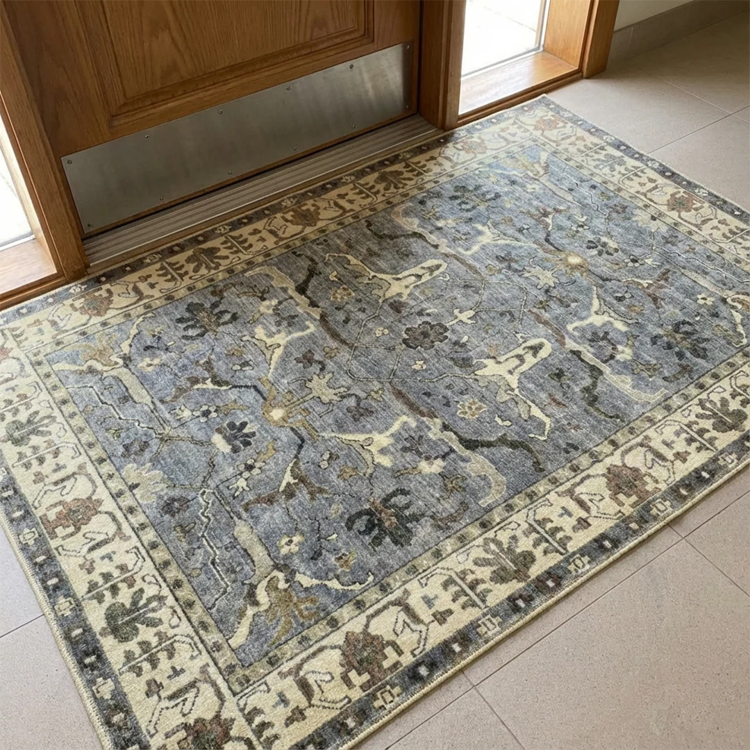 Muddy Carpet Duskfall Soft Low Pile Washable Area Rug for Living Room and Bedroom