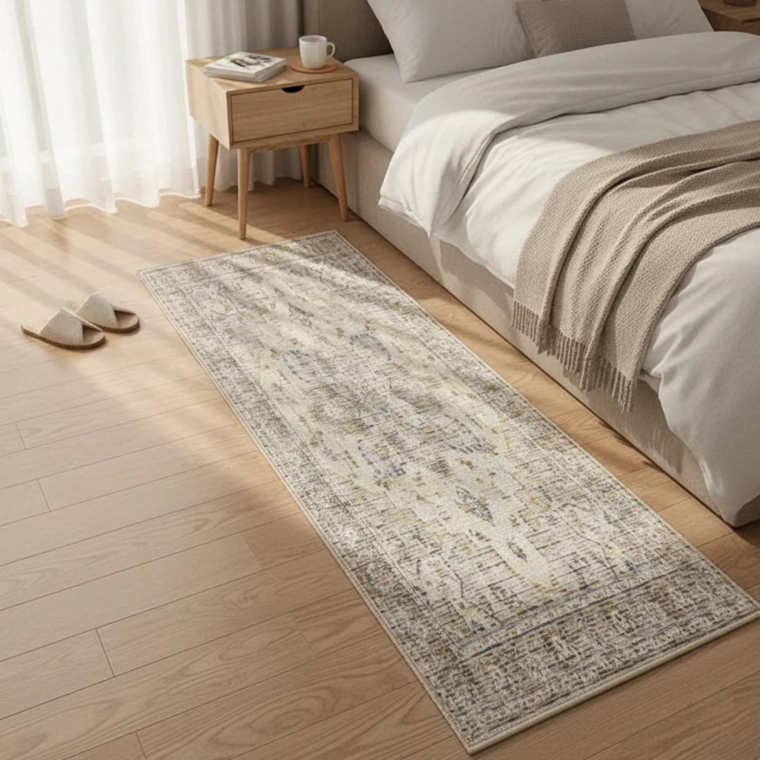 Alfombra lavable Tuscany, de pelo bajo suave, antideslizante y apta para mascotas para sala de estar, dormitorio y comedor