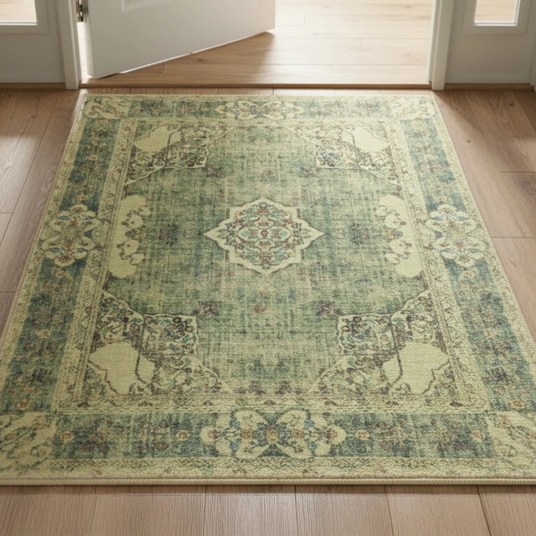 Majestic Soft Low Pile Washable Area Rug, Non Slip for Living Room