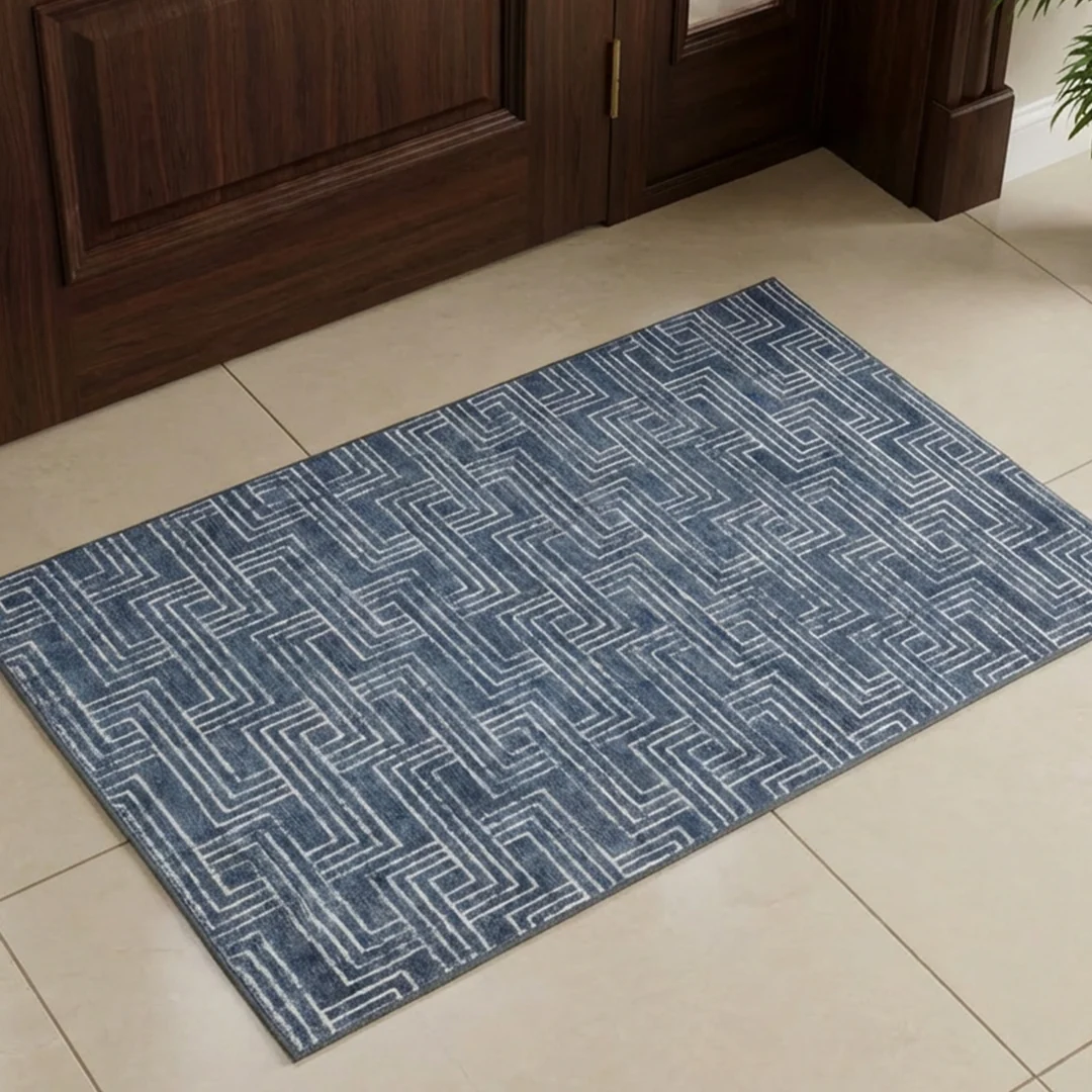 Alfombra plegable y lavable Cipher de Muddy Carpet, alfombra antideslizante para sala de estar y comedor