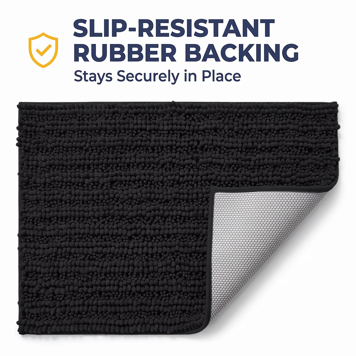 Muddy Mat® DuoMax Hundedørmatte for sølete poter – Absorberende matte med to teksturer chenille inngangsmatte Muddy Carpet®, mikrofiber hurtigtørkende, sklisikker maskinvaskbar innendørsmatte