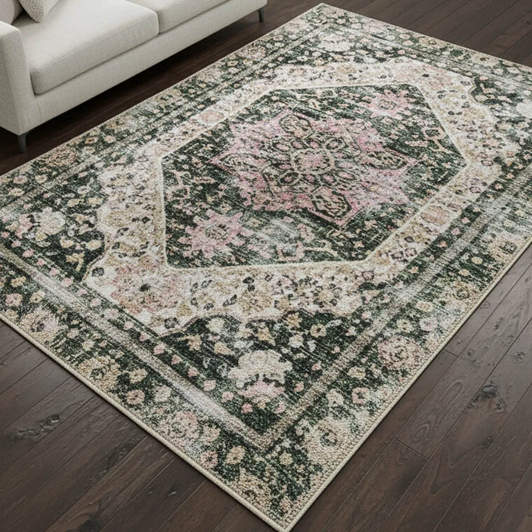 Waterproof Eden Washable Area Rug, Non Slip and Foldable