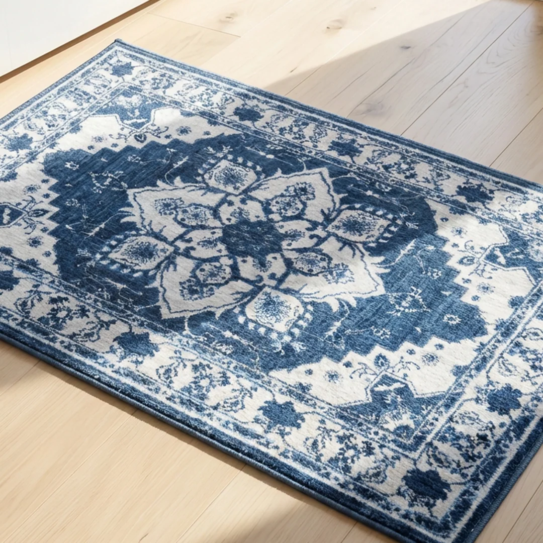 Alfombra lavable Navybell de Muddy Carpet para dormitorio y comedor