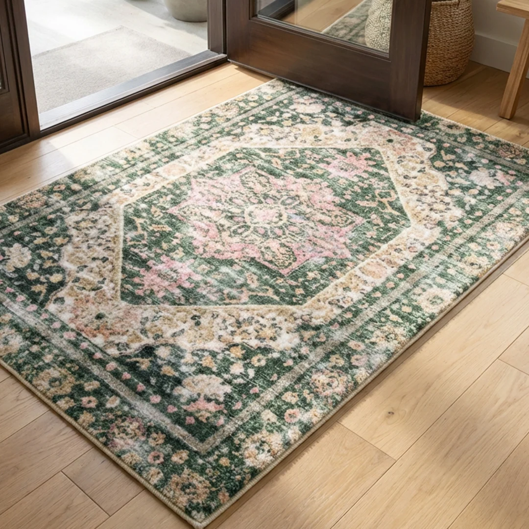Waterproof Eden Washable Area Rug, Non Slip and Foldable
