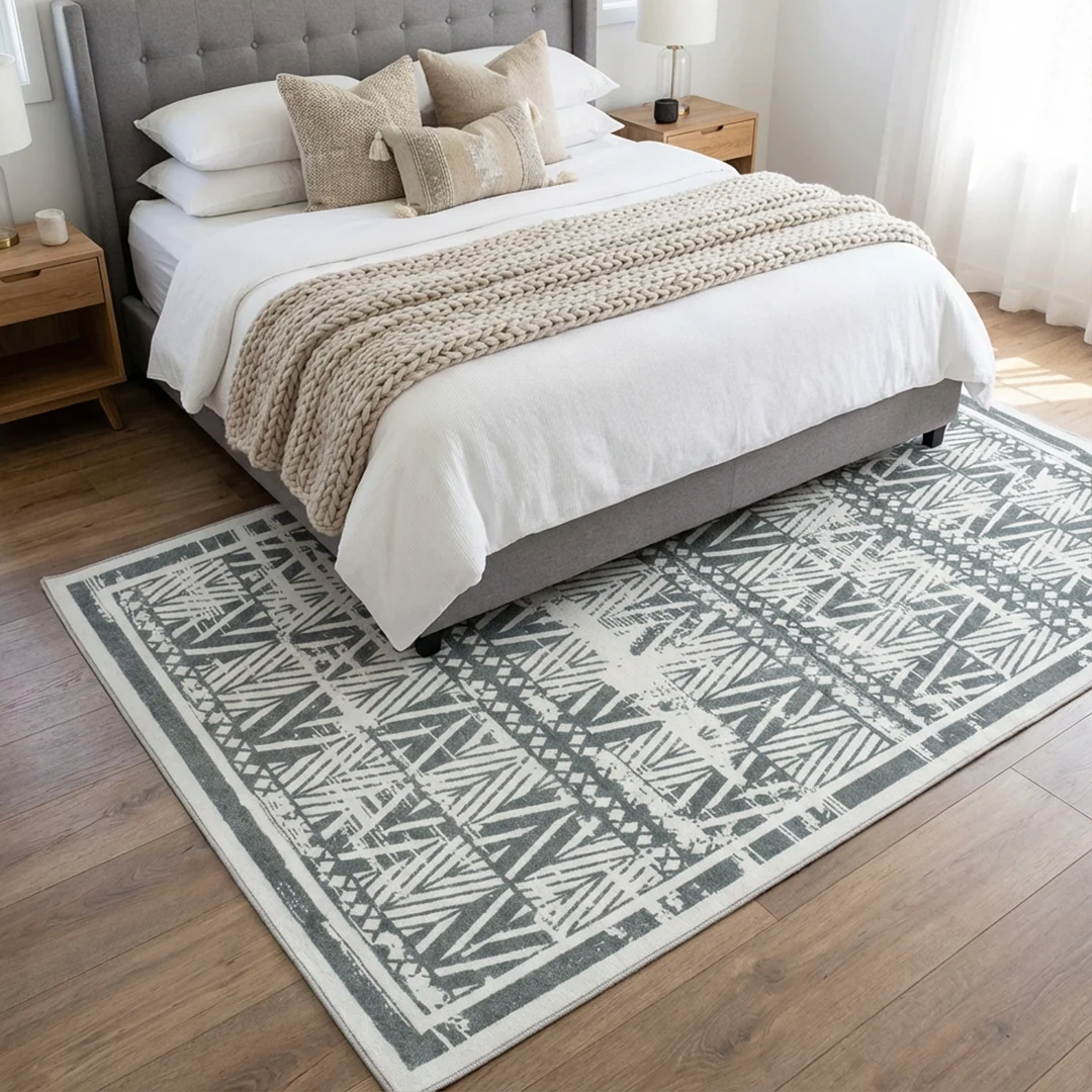 Muddy Carpet Zenith Washable Area Rug for Living Room and Bedroom