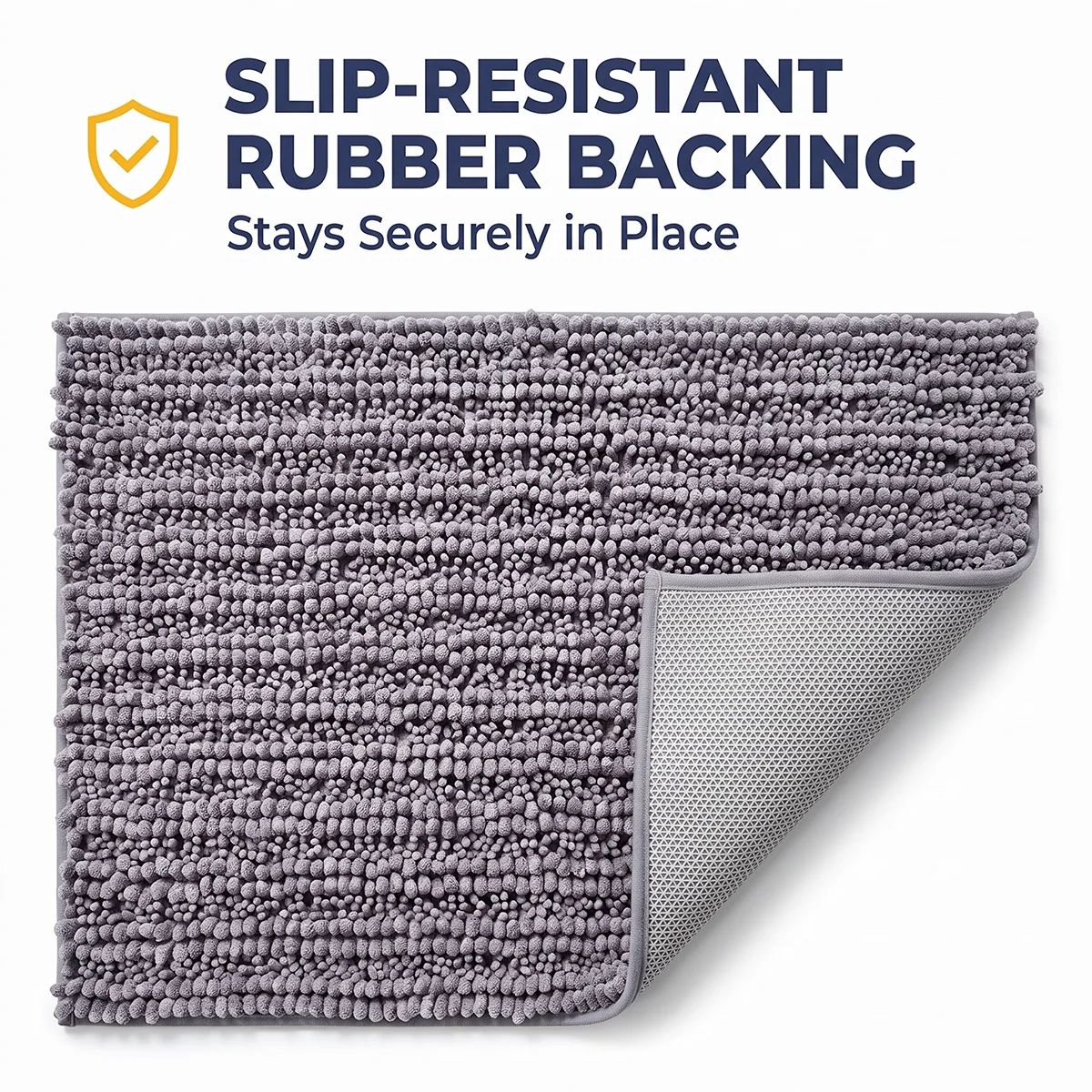 Muddy Mat® DuoMax Hundedørmatte for sølete poter – Absorberende matte med to teksturer chenille inngangsmatte Muddy Carpet®, mikrofiber hurtigtørkende, sklisikker maskinvaskbar innendørsmatte