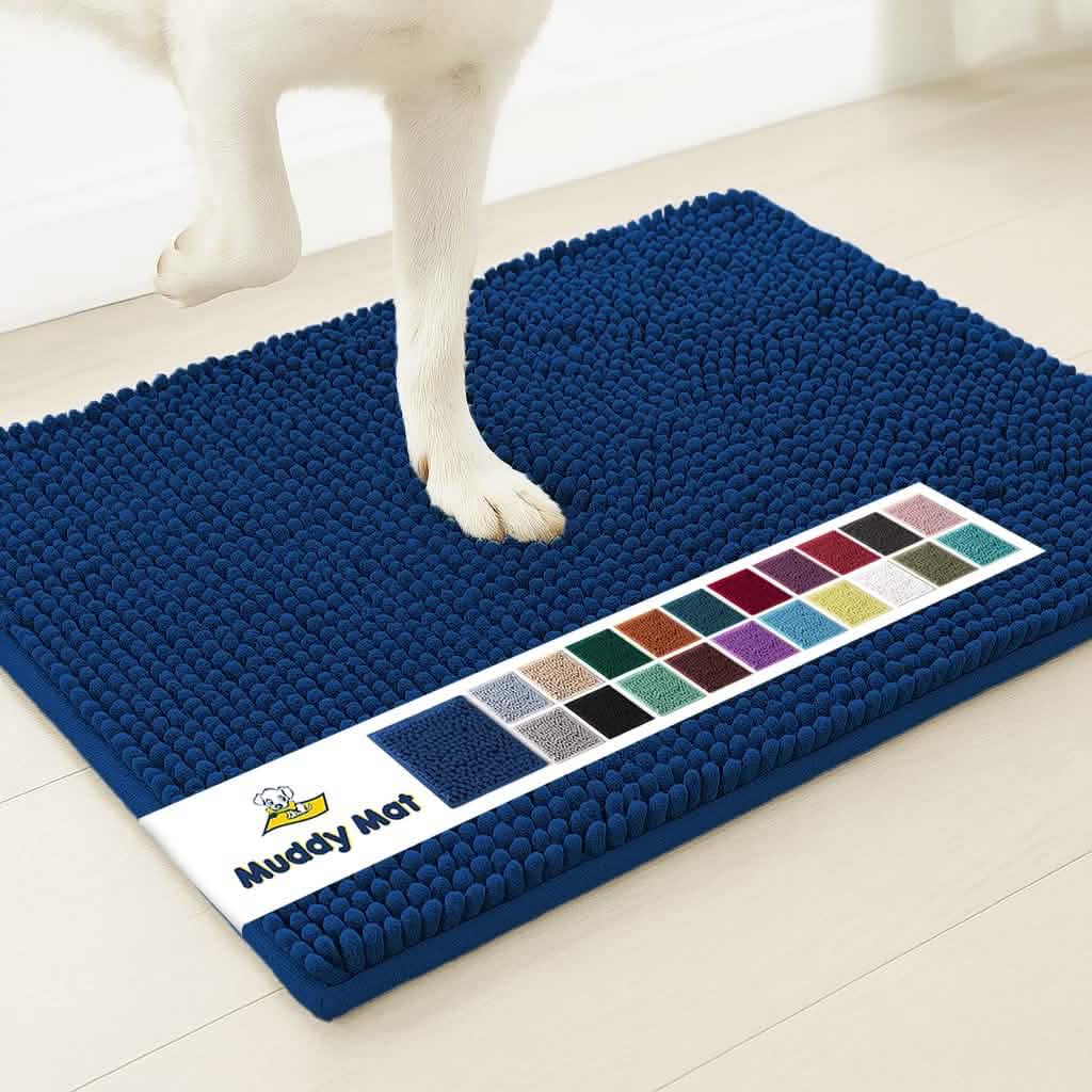 Muddy Mat Chenille Runner Rug, Machine Washable and Dryer Safe