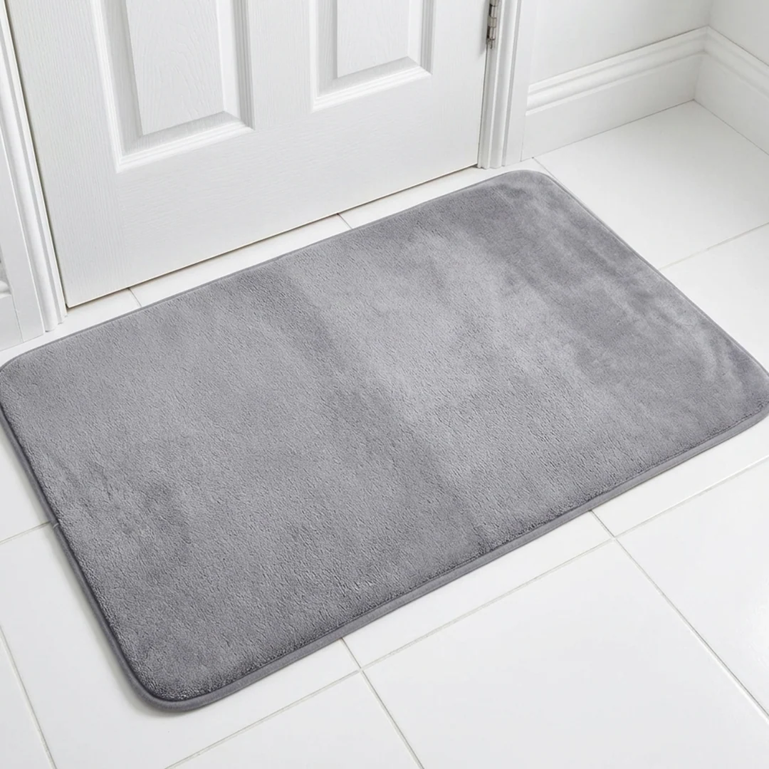 Muddy Mat® Memory Foam Bath Mat – Velvet Soft Non Slip Bathroom Rugs, Thick Absorbent Bath Rugs, Washable Bath Mat for Bathroom Floor and Shower
