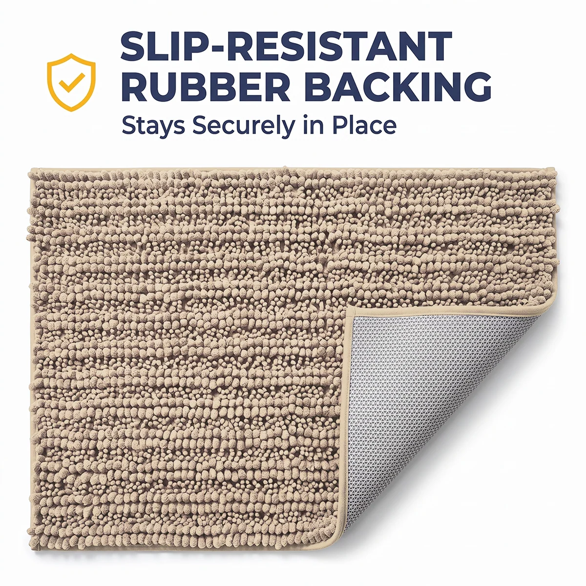 Muddy Mat® DuoMax Hundedørmatte for sølete poter – Absorberende matte med to teksturer chenille inngangsmatte Muddy Carpet®, mikrofiber hurtigtørkende, sklisikker maskinvaskbar innendørsmatte