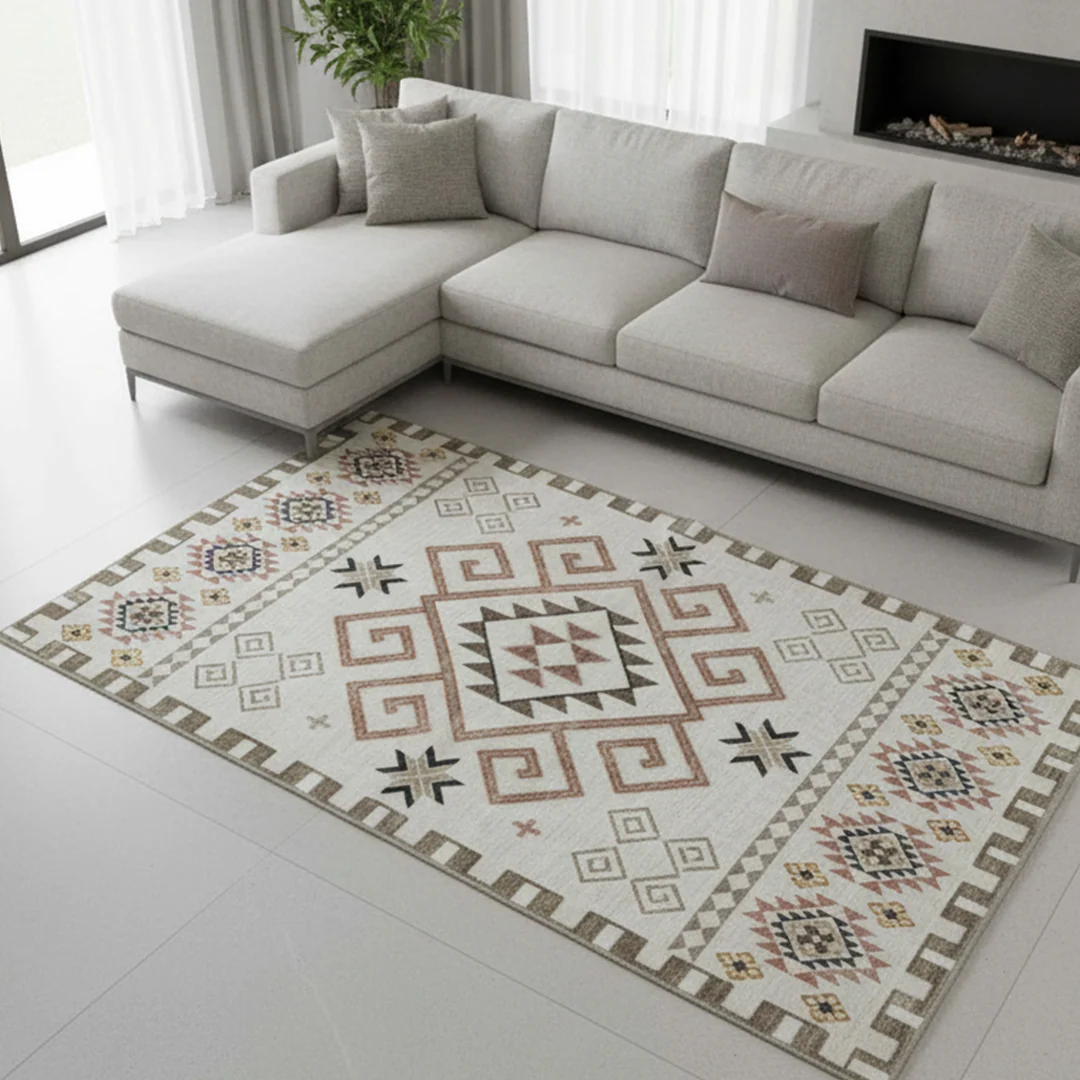 Alfombra lavable y antideslizante Sedona de Muddy Carpet, suave, para salas de estar, dormitorios y comedores