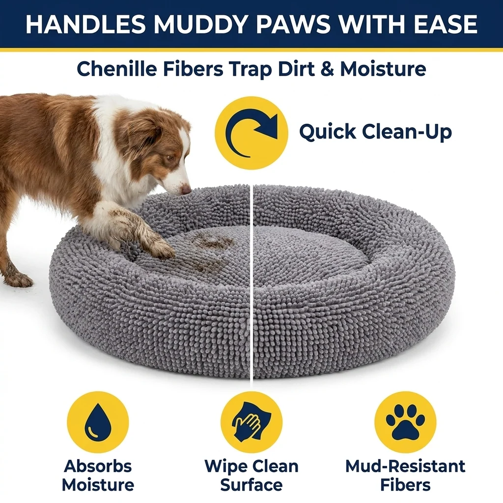 Muddy Mat® Cloud K-9 Hundebett – Donut-Hundebett