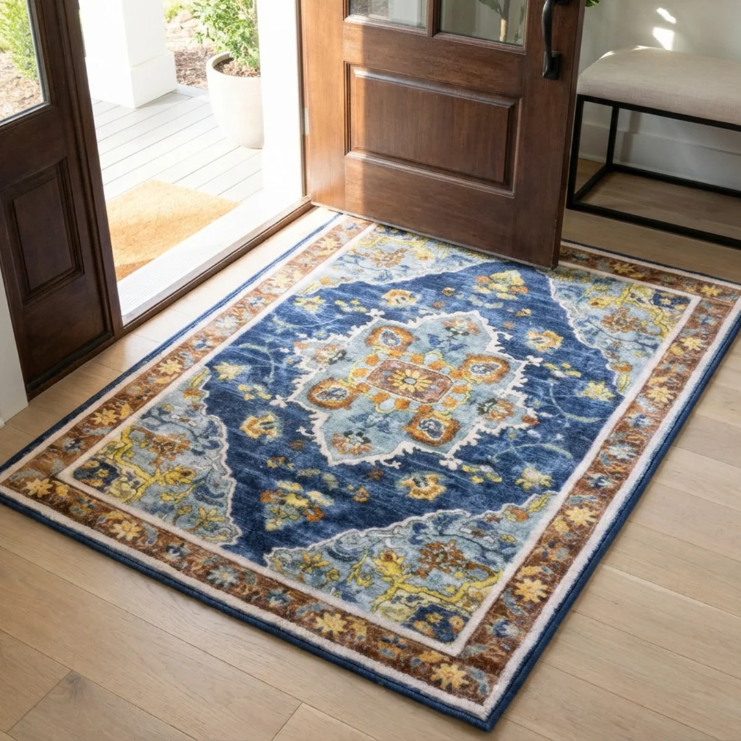 Alfombra lavable Muddy Carpet Mosaic, impermeable, antideslizante y apta para mascotas