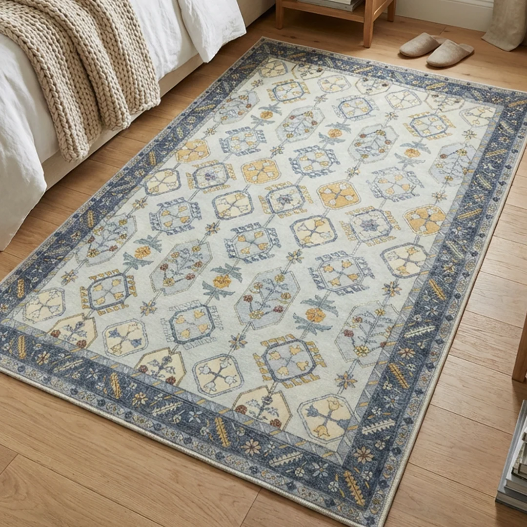 Muddy Carpet Celeste Washable Area Rug for Living Room, Bedroom and Dining Room