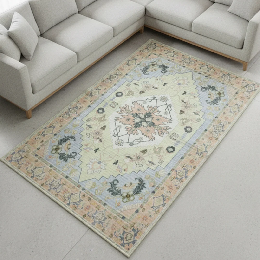 Alfombra lavable y antideslizante Sorrento de Muddy Carpet para sala de estar, dormitorio y comedor