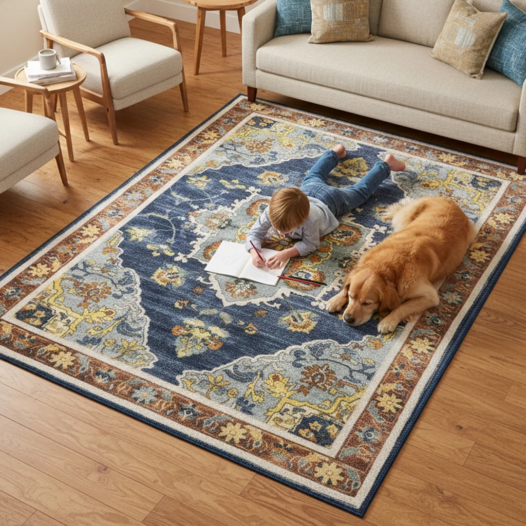 Alfombra lavable Muddy Carpet Mosaic, impermeable, antideslizante y apta para mascotas