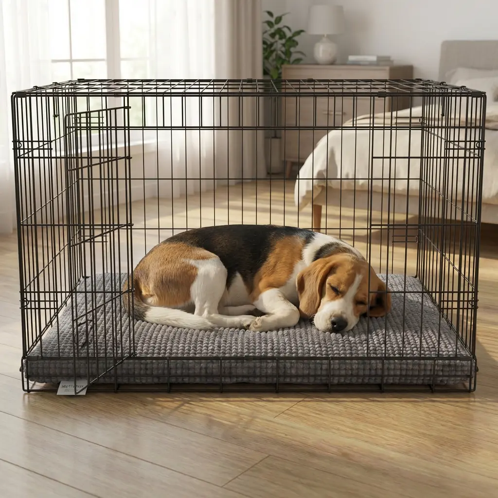 Puppy Pad Memory Foam Crate Bed in Three Sizes