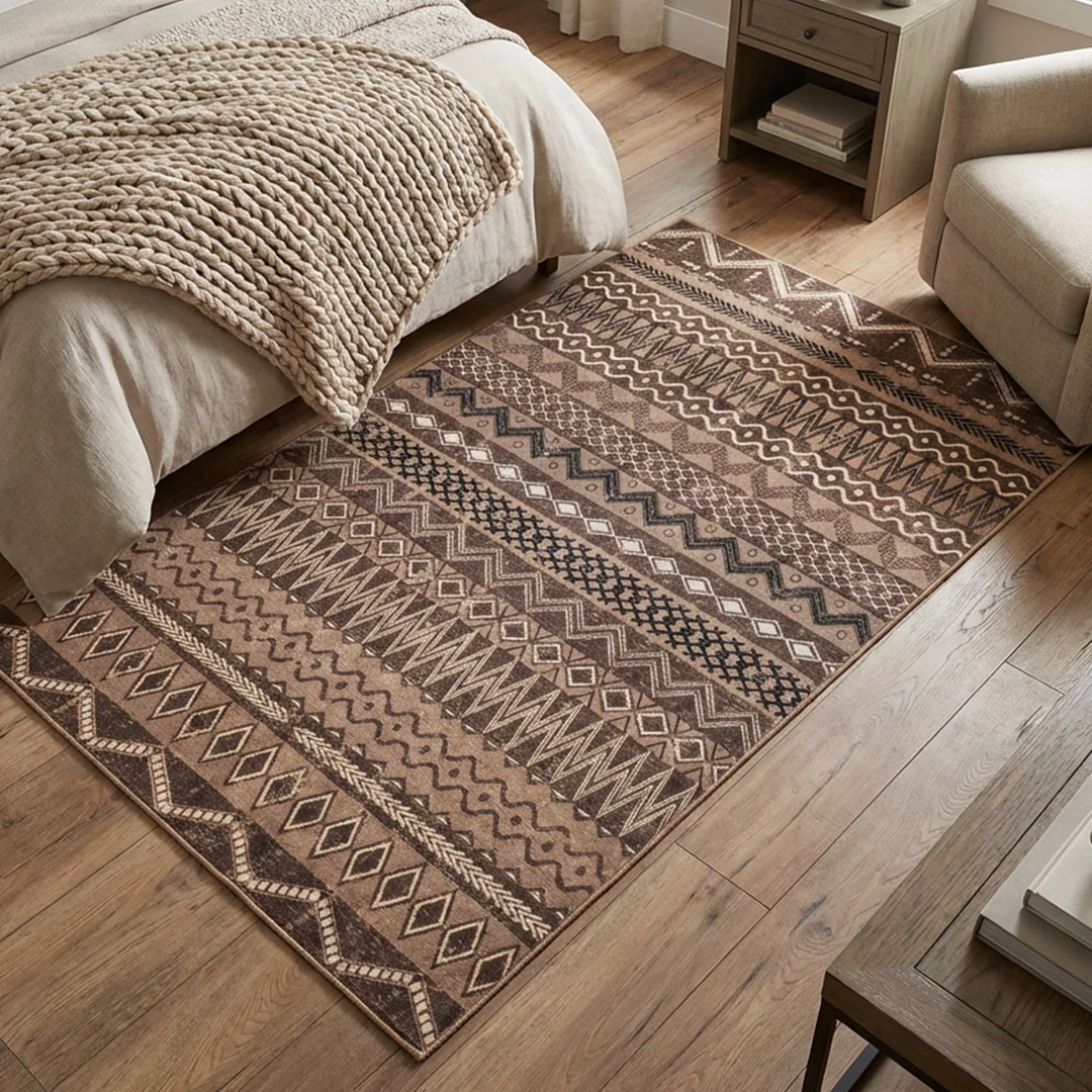 Nomad Pet Friendly Waterproof Foldable Area Rug by Muddy Carpet for Living Rooms and Bedrooms