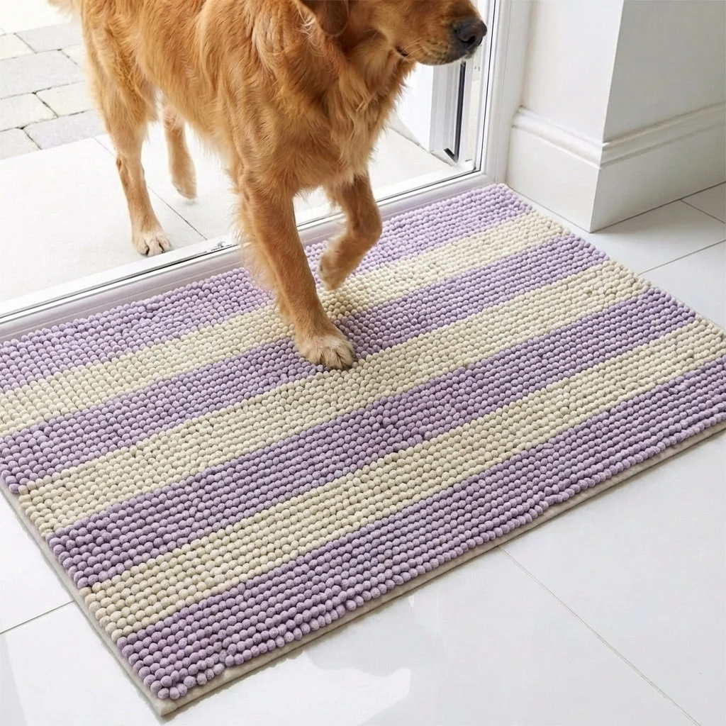 Muddy Mat® Horizontal Loop Chenille Dog Door Mat, Super Absorbent and Machine Washable