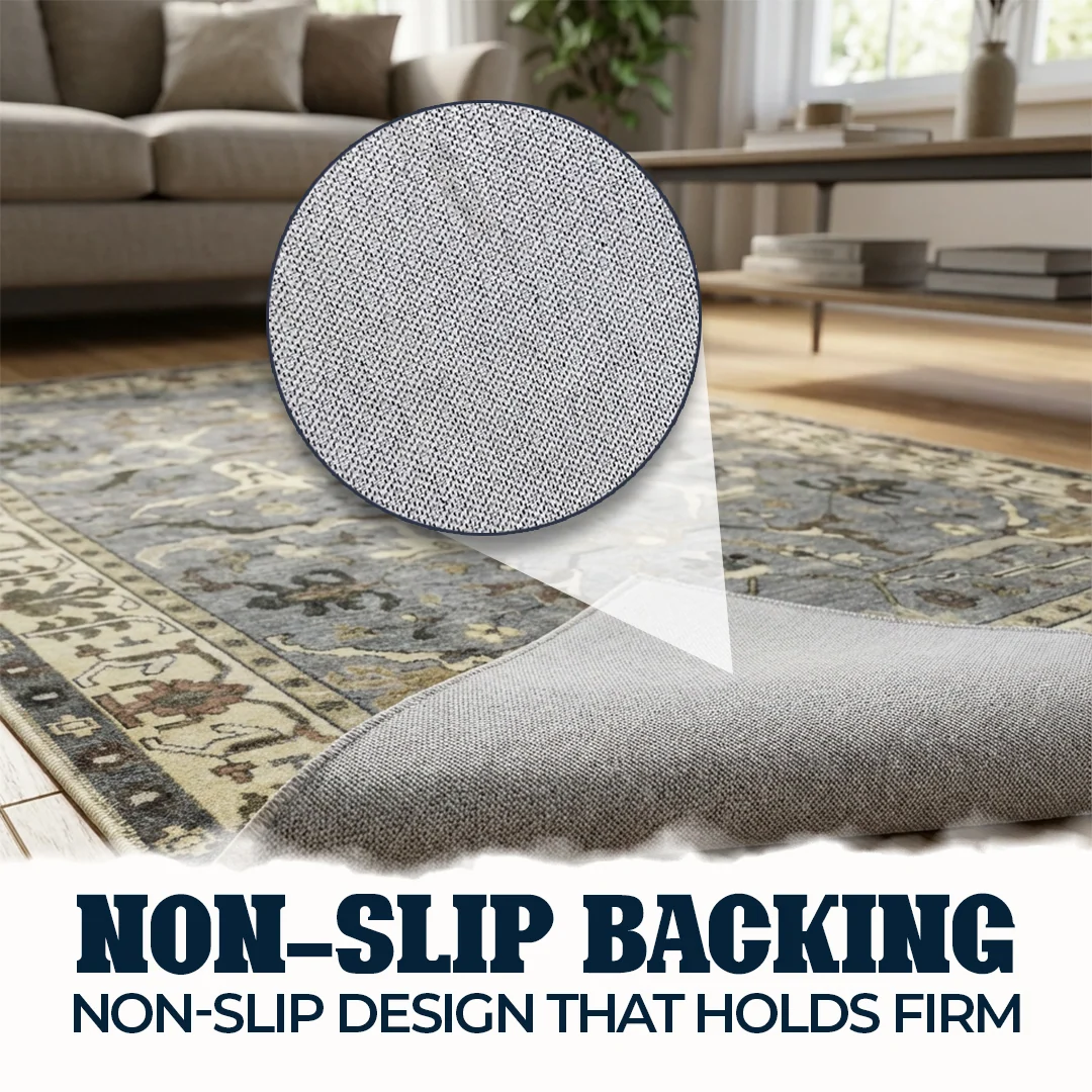 Muddy Carpet Duskfall Soft Low Pile Washable Area Rug for Living Room and Bedroom