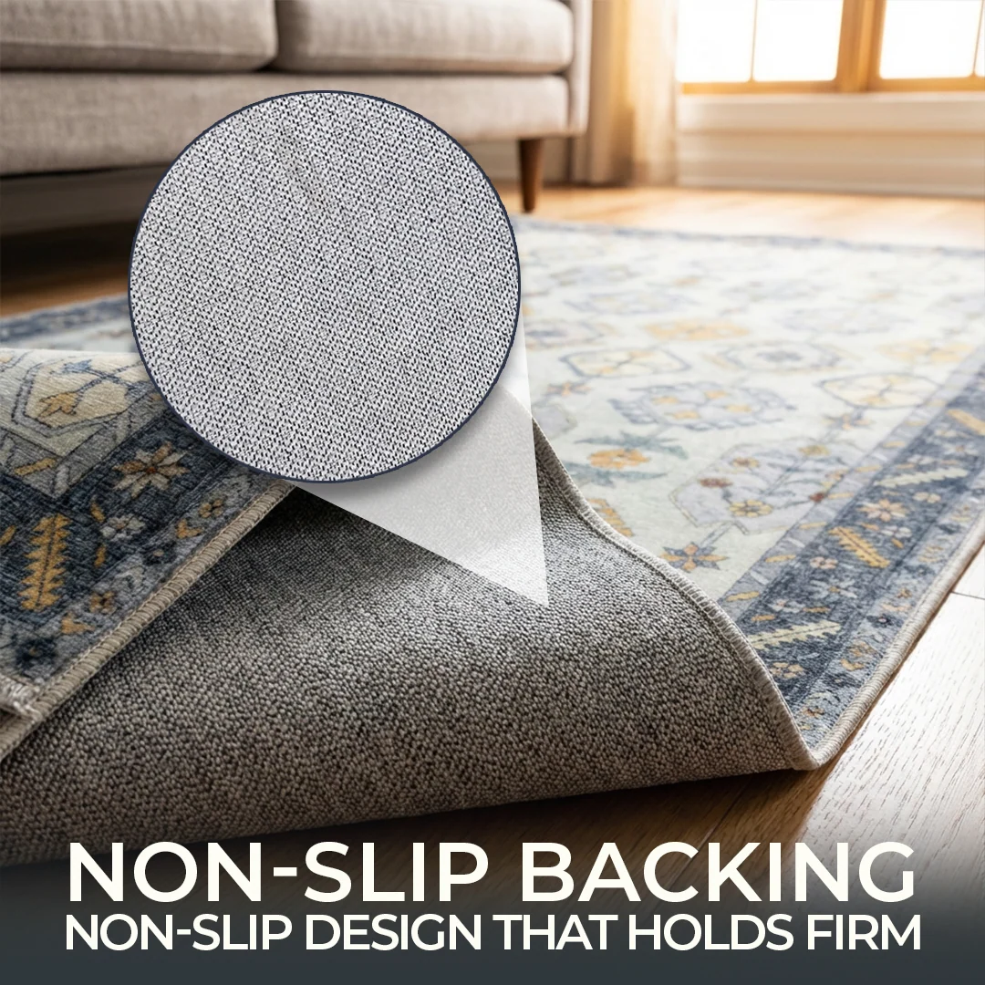 Muddy Carpet Celeste Washable Area Rug for Living Room, Bedroom and Dining Room
