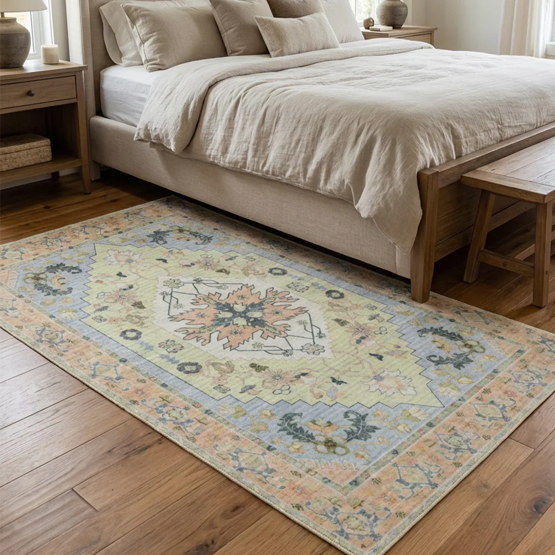 Alfombra lavable y antideslizante Sorrento de Muddy Carpet para sala de estar, dormitorio y comedor