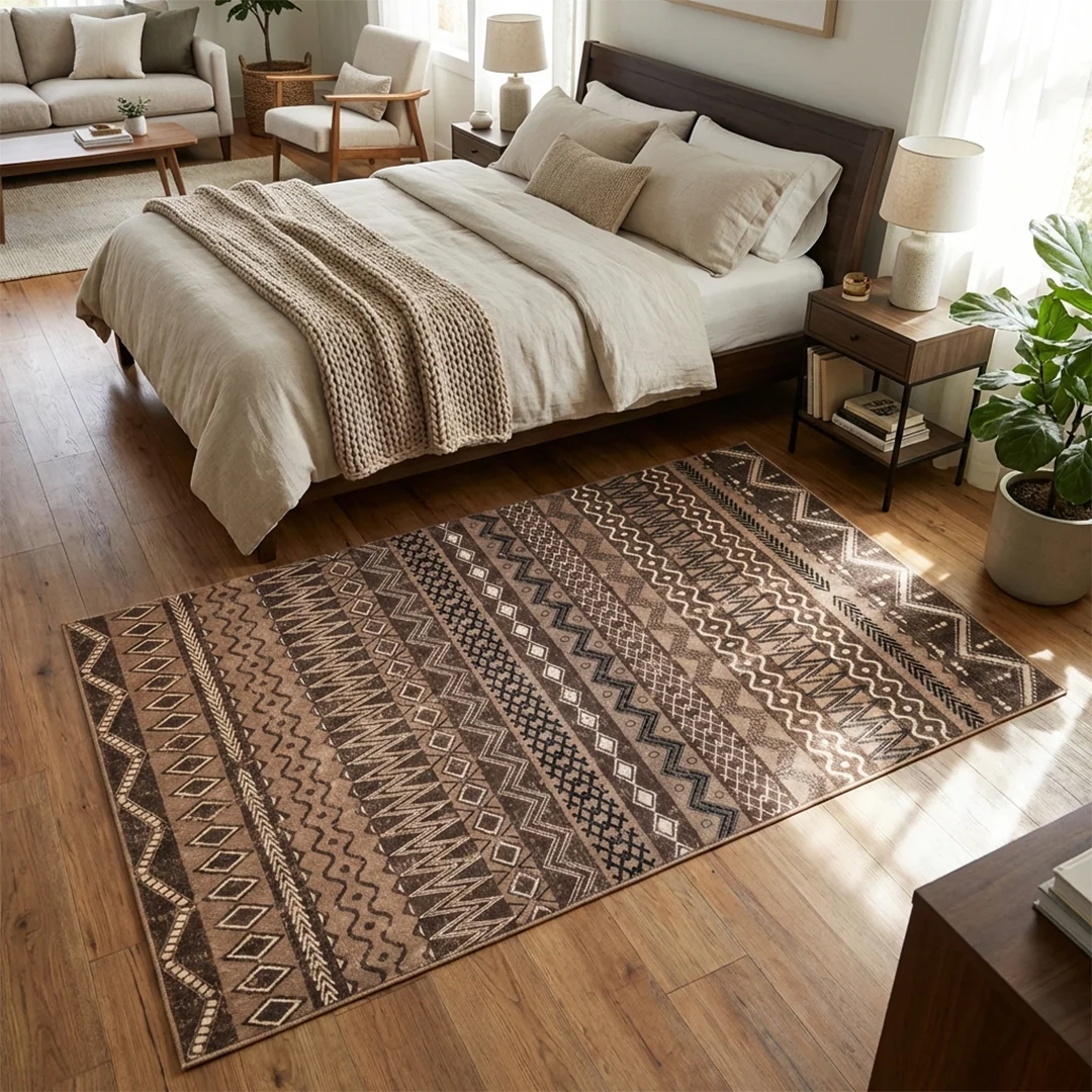Nomad Pet Friendly Waterproof Foldable Area Rug by Muddy Carpet for Living Rooms and Bedrooms