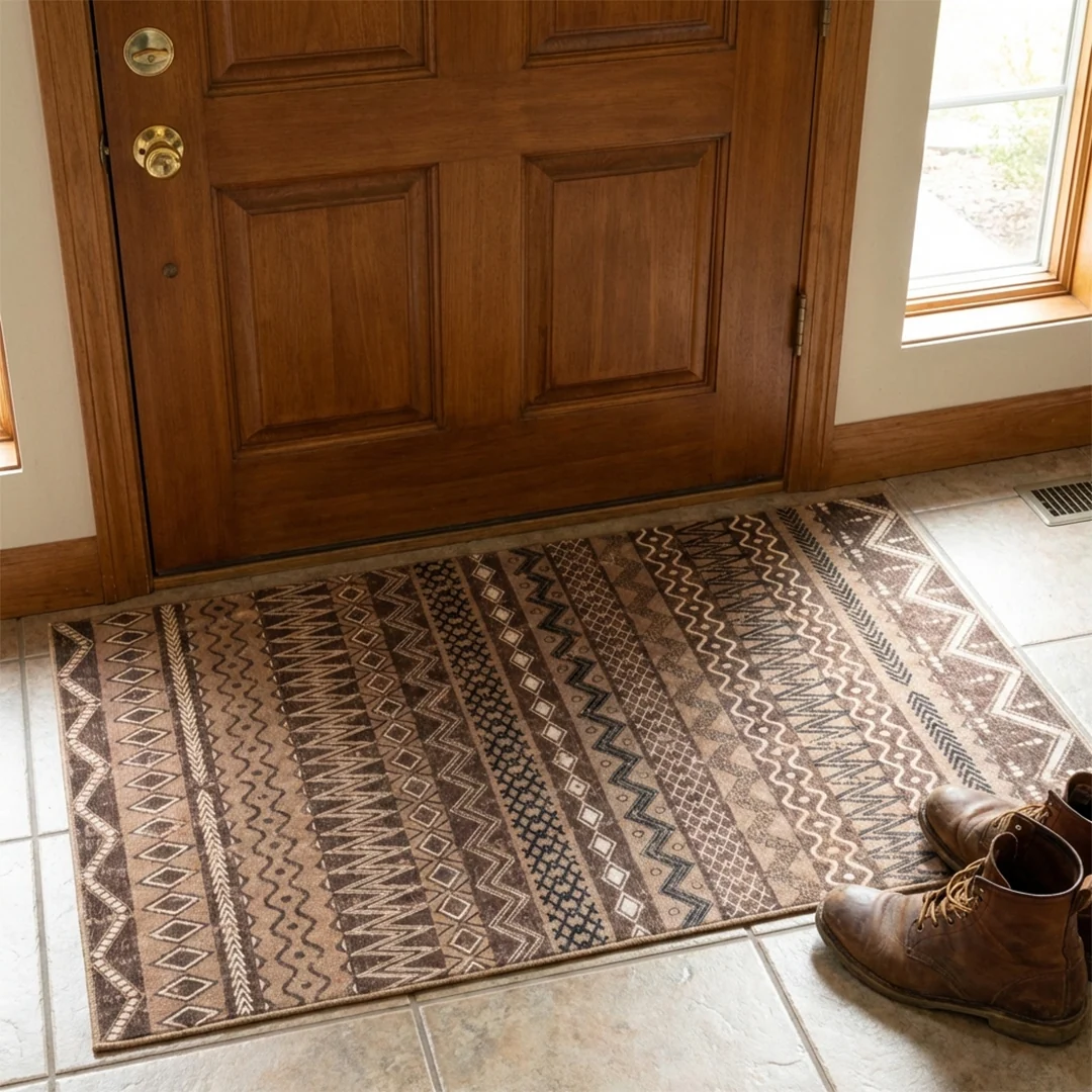 Nomad Pet Friendly Waterproof Foldable Area Rug by Muddy Carpet for Living Rooms and Bedrooms