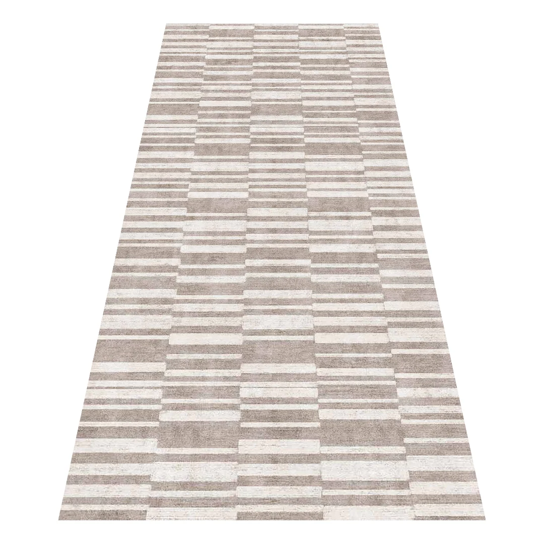 Muddy Carpet Tapis de zone lavable Brickline pour salon, chambre et salle à manger