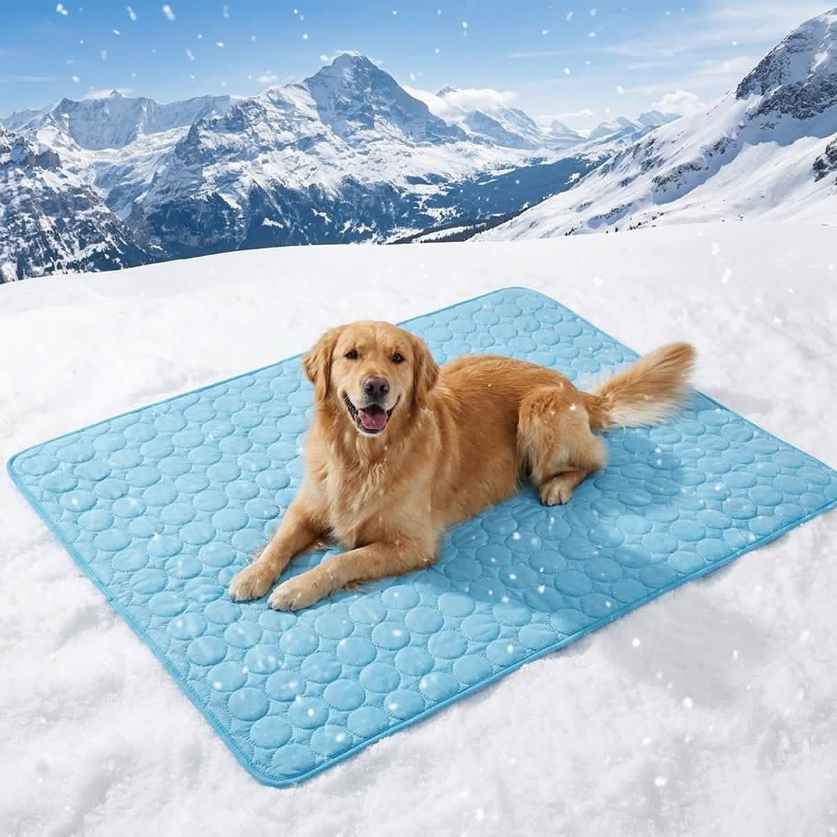 Muddy Mat® Tapete autorrefrigerante para perros, almohadilla refrescante de seda de hielo para perros y gatos, no necesita agua ni electricidad, tapete de verano antideslizante y fácil de limpiar para interior y exterior, sofá, transportín y coche