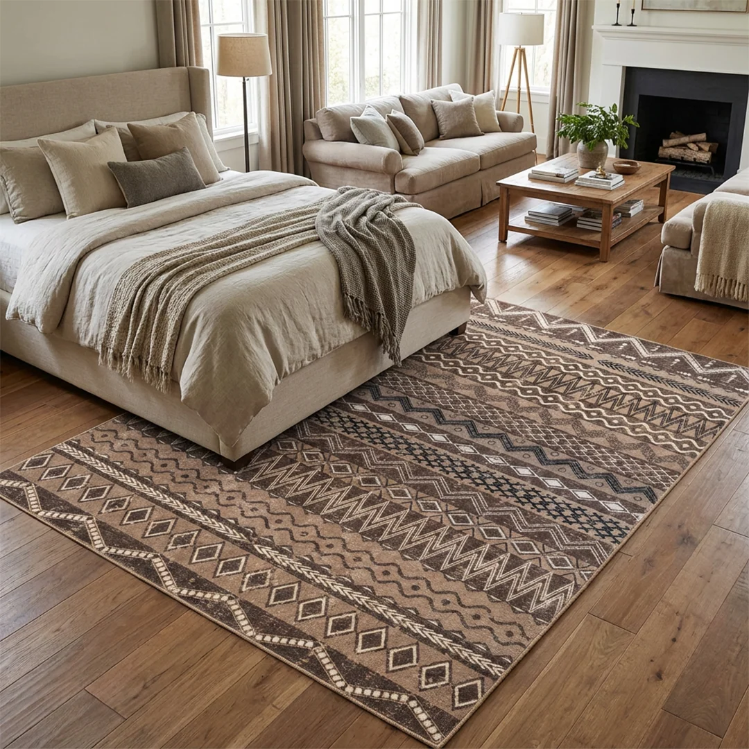 Nomad Pet Friendly Waterproof Foldable Area Rug by Muddy Carpet for Living Rooms and Bedrooms