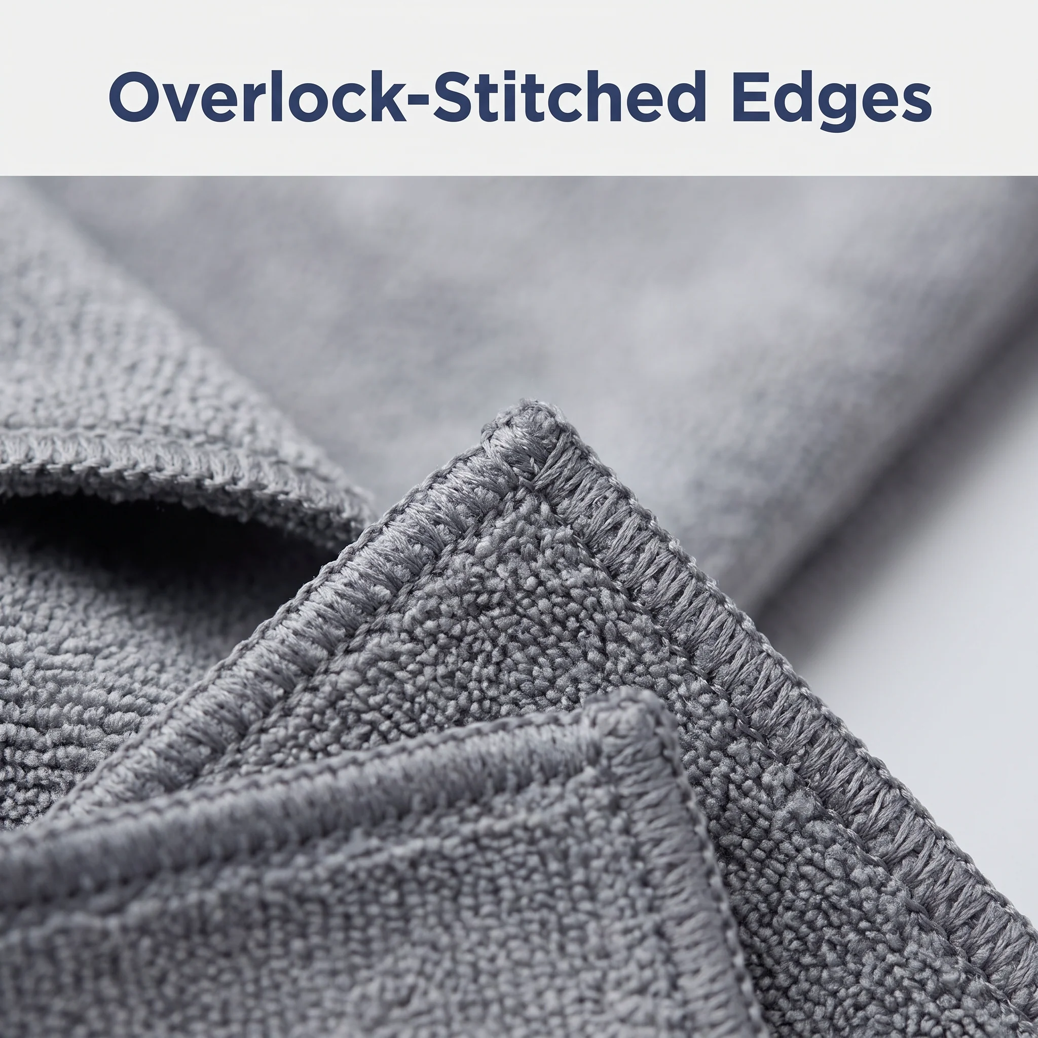 Muddy Mat® Kitchen Towels 3 Pack - Super Absorbent Microfiber Dish Cloths, Quick Dry Soft Cleaning Towels for Dishes, Counters and Spills, Machine Washable, Grey 11.8" x 11.8"