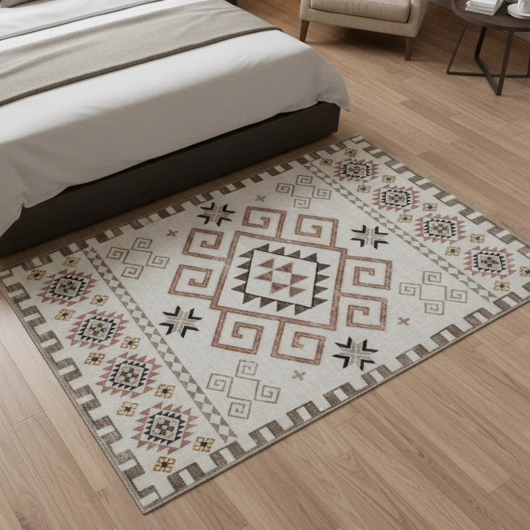 Alfombra lavable y antideslizante Sedona de Muddy Carpet, suave, para salas de estar, dormitorios y comedores