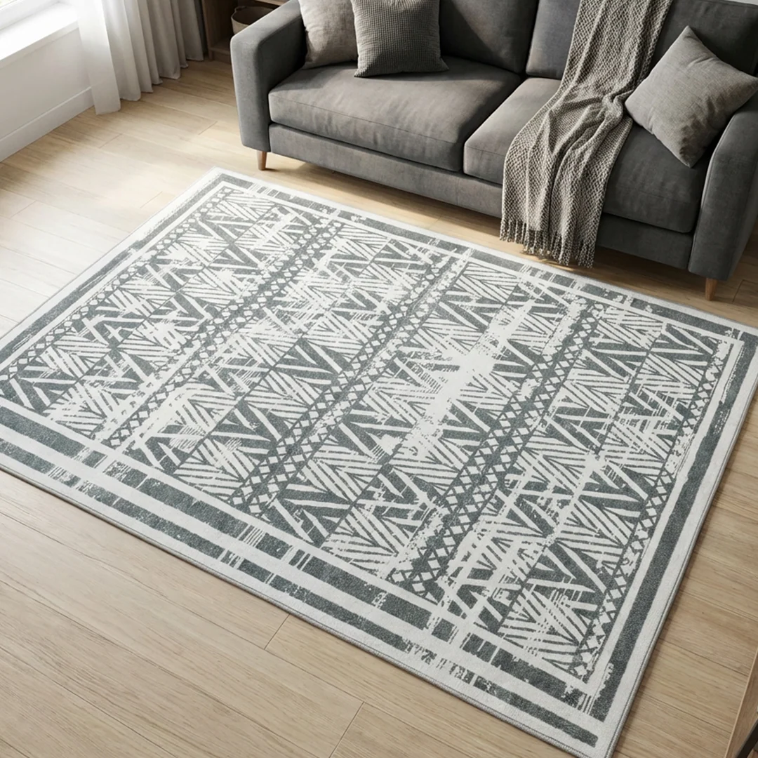 Muddy Carpet Zenith Washable Area Rug for Living Room and Bedroom